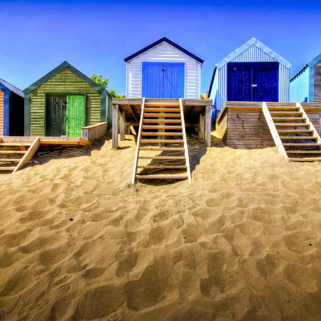 "Beach Huts" stock image