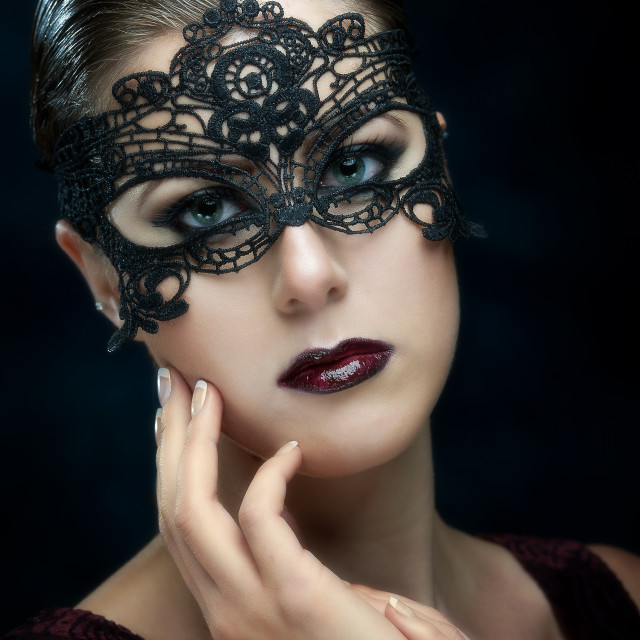 "Emma in mask" stock image