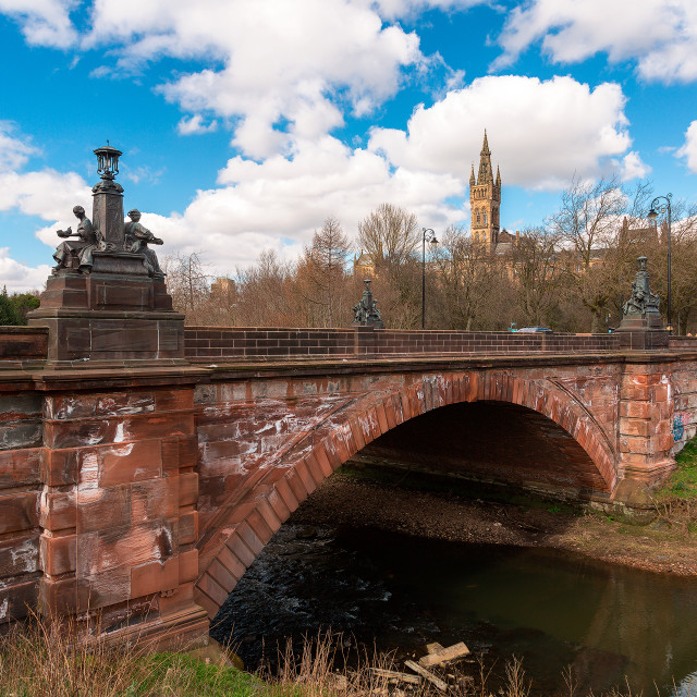 "Kelvin Way Bridge, Glasgow" stock image