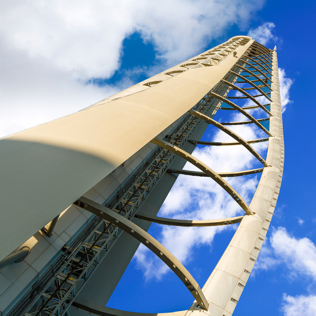 "Glasgow Tower, Scotland" stock image