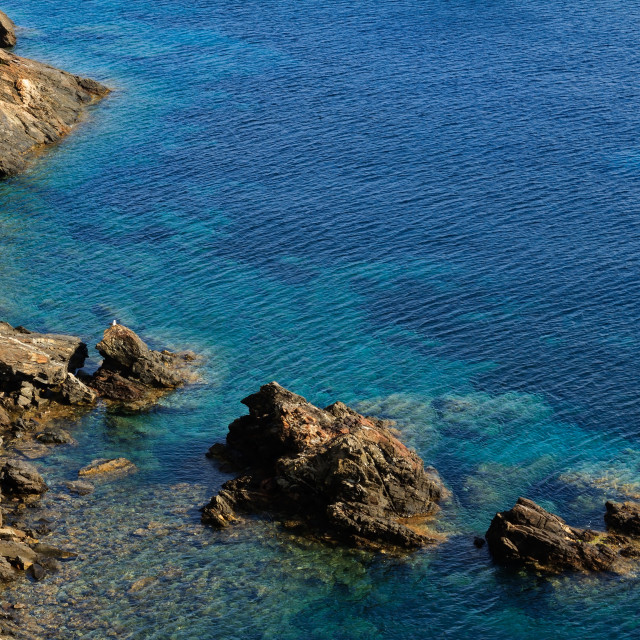 "crystal clear waters of 'Elba" stock image