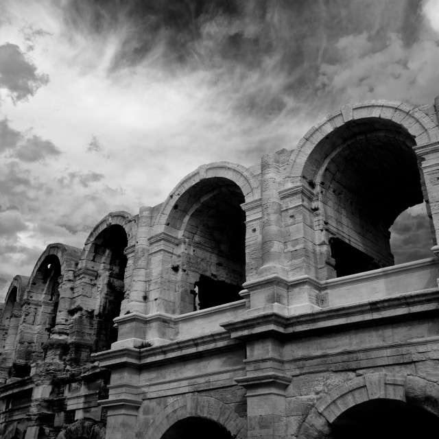 "arena in Arles" stock image