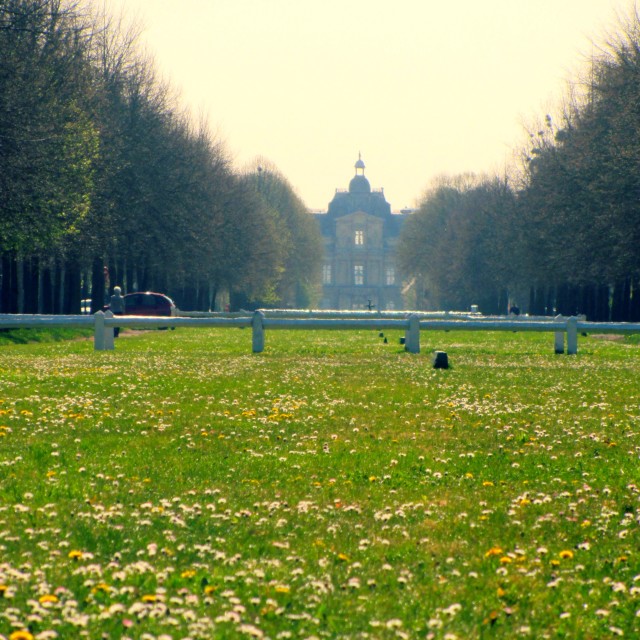 "The Chateaux from a Distance" stock image