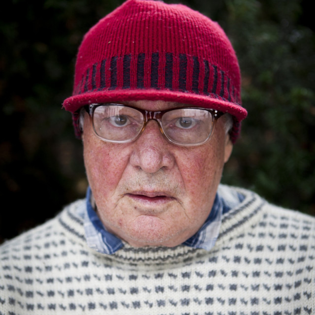 "Man in A Red Hat" stock image