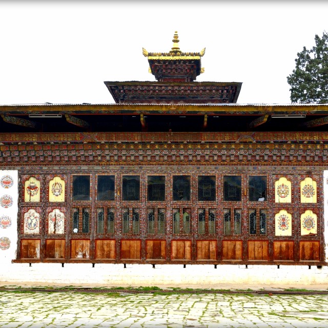 "A Small chamber of Gangtey Monastery, Bhutan" stock image