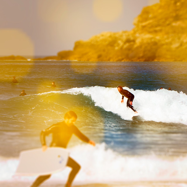 "Donostia Beach. Zurriola" stock image