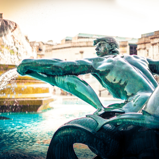 "Trafalgar Fountain #2" stock image