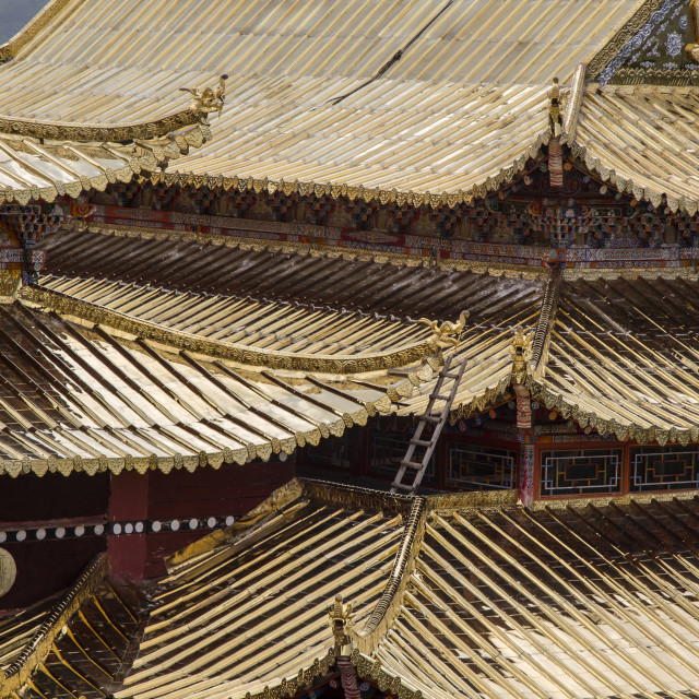 "Langmusi Temple" stock image