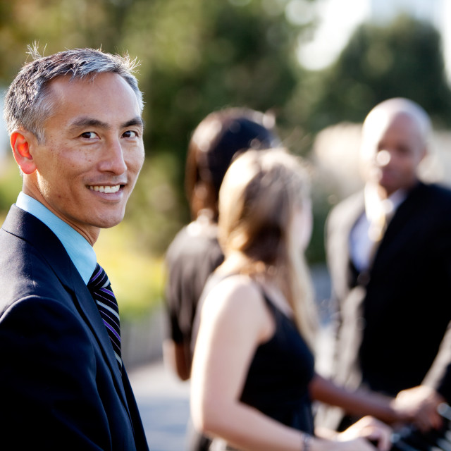 "Group of Four Business People" stock image