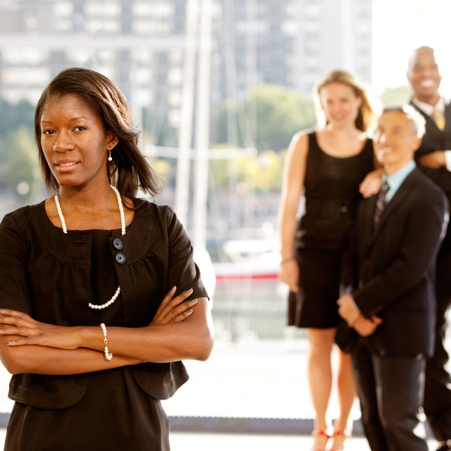 "Group of Four Business People" stock image