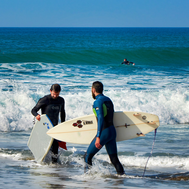 "Basque Country Surf" stock image