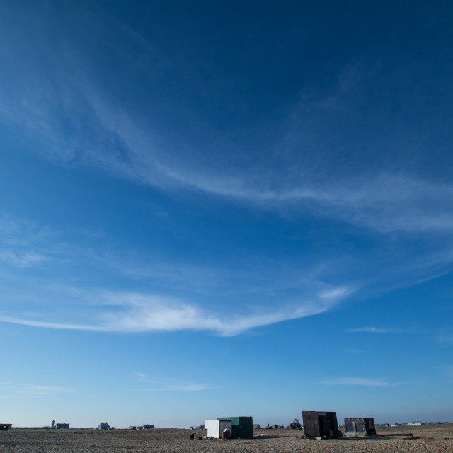 "Big Sky Over Dungeness" stock image