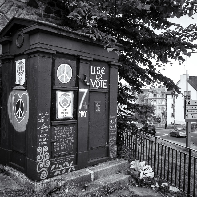 "Old Police Box" by Jeff Carter - $12.33 "Old Police Box" stock image