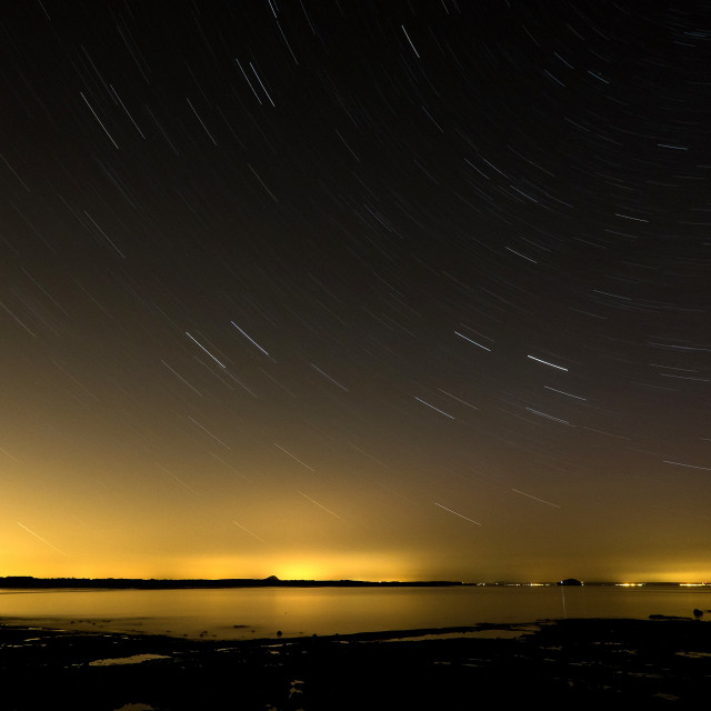 "Belhaven Bay Beach at Night" by Jeff Carter - $12.33 "Belhaven Bay Beach at Night" stock image