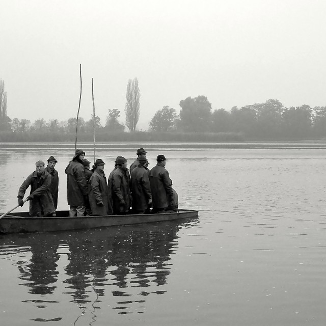 "Fishing Out 7" stock image