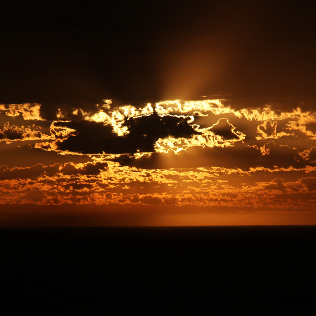 "Australian Sunset" stock image