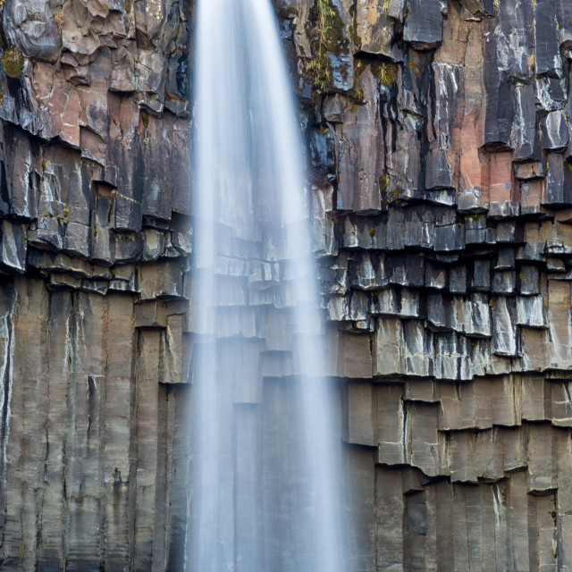 "basalt and waterfall" stock image