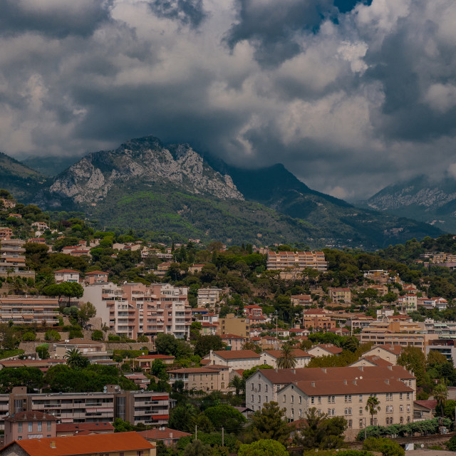 "Menton, France" stock image