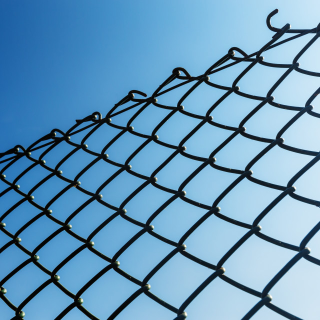 "Outdoor Chain link fence" stock image