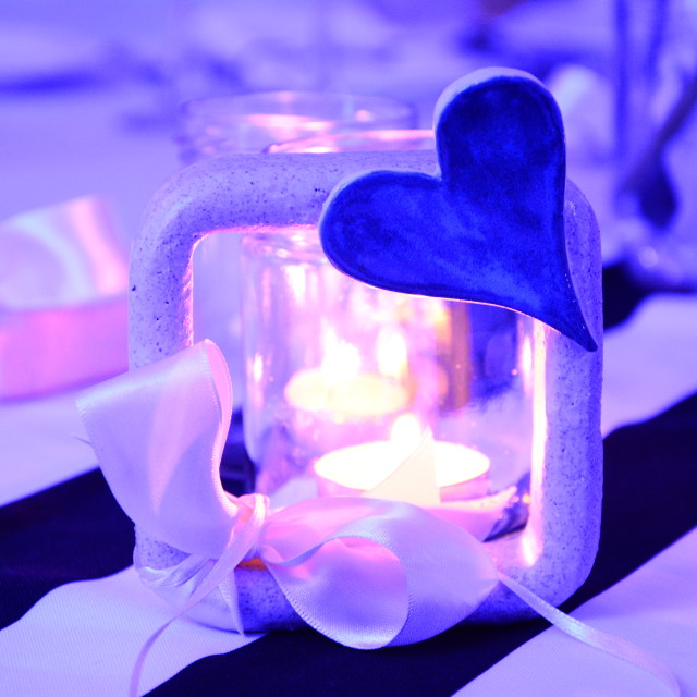 "Blue heart" stock image