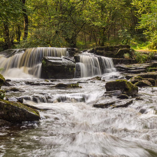 "Taf Fechan River Cascade" stock image