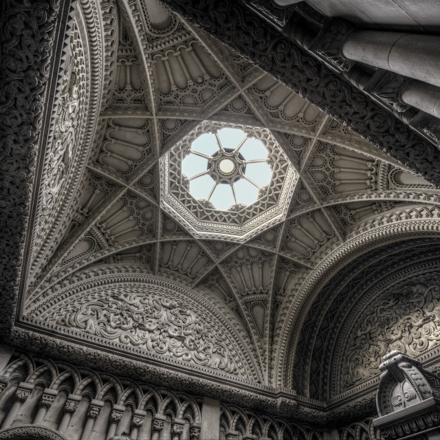 "Stone Roof - Penrhyn Castle" stock image