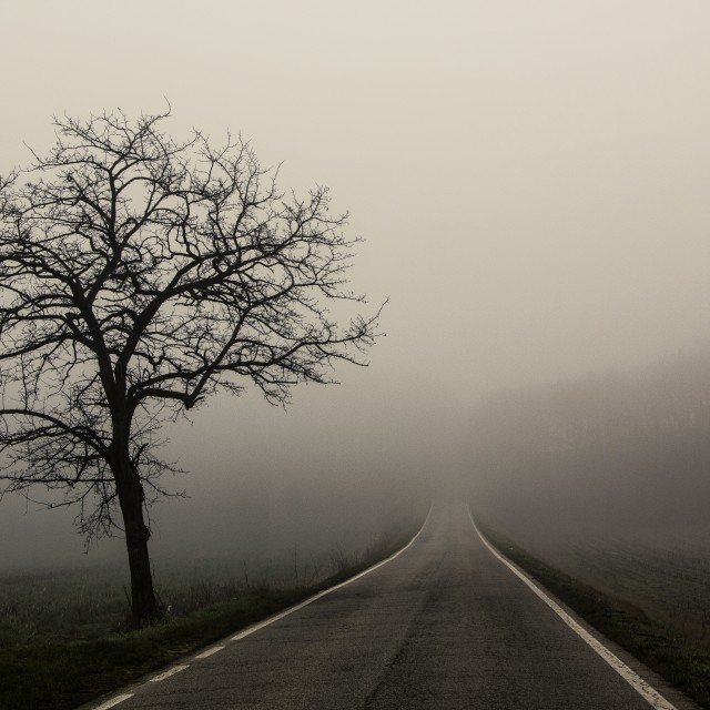 "Road to nowhere" stock image