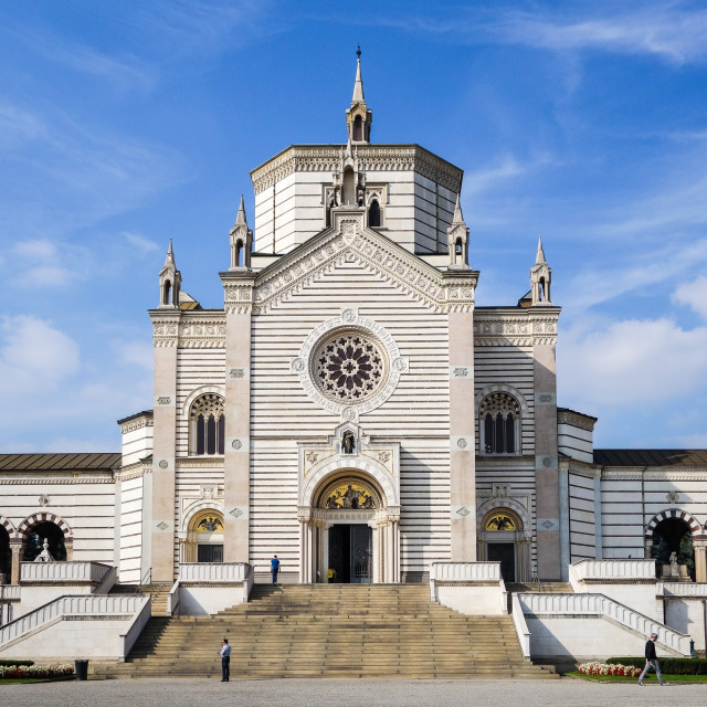 "Entrata del cimitero monumentale" stock image