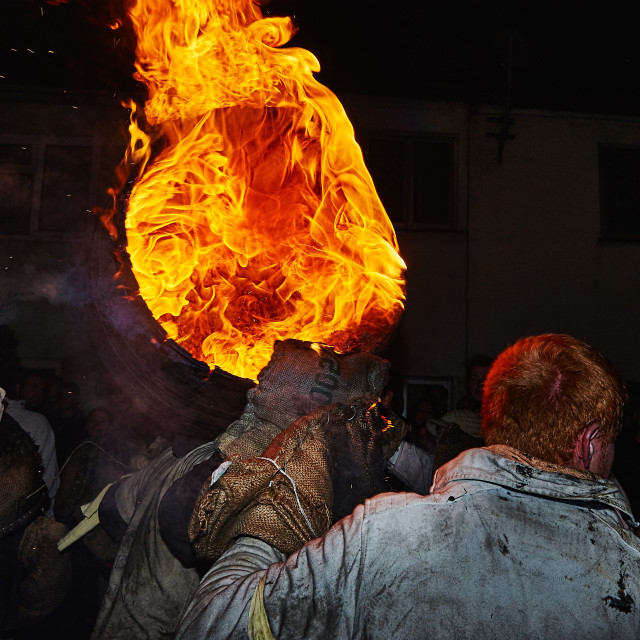 "Ottery Tar Barrels - 2015" stock image