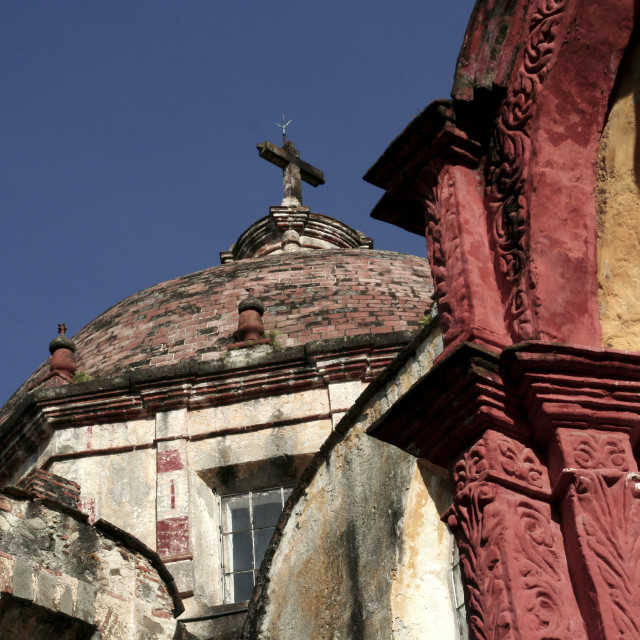 "Cuernavaca Cathedral Dome" stock image