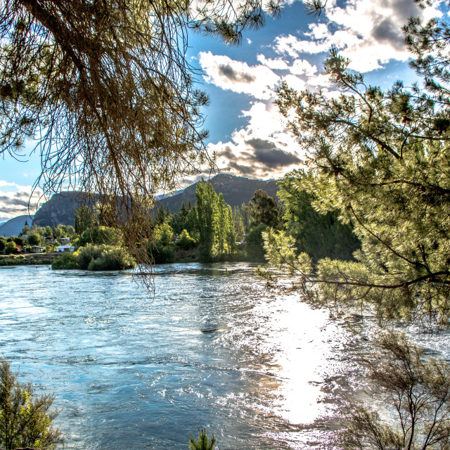 "Lake Wanaka Reflection" stock image