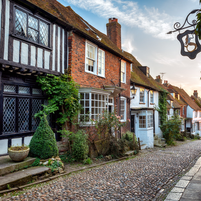 "Cobblestone Street" stock image