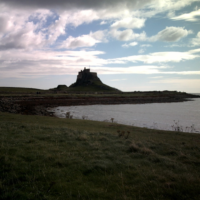 "Lindisfarne Castle" stock image