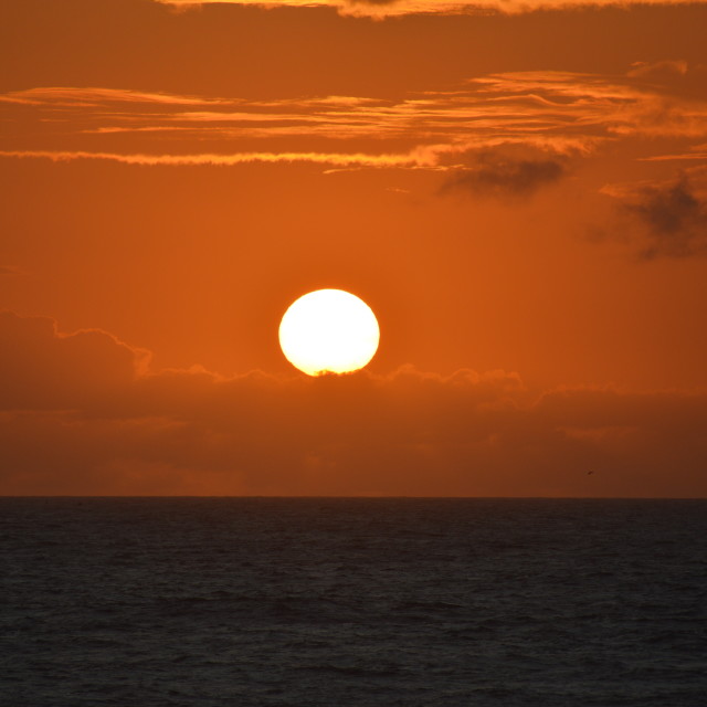 "Ocean Sunrise" stock image