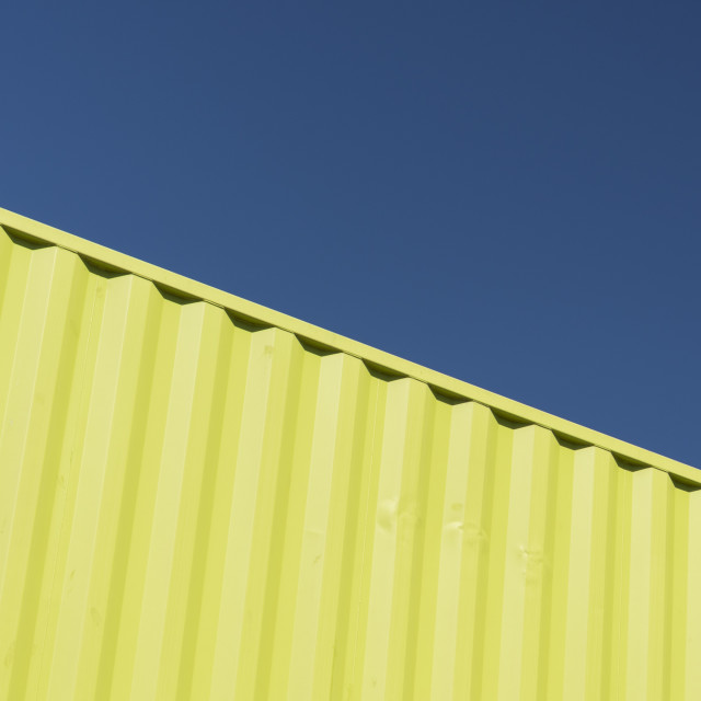 "Yellow steel container" stock image