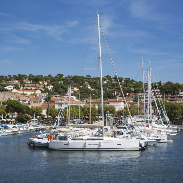 "Boats at Sainte Maxime" stock image