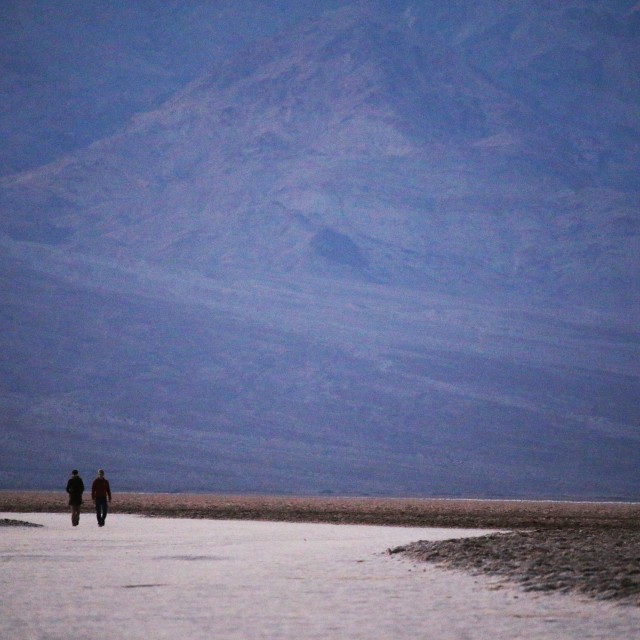 "Walking down the basin" stock image