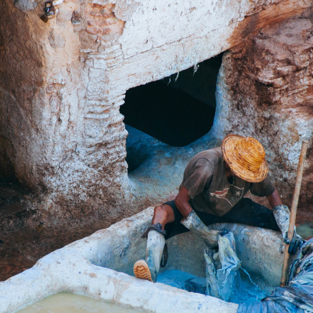 "Chouara Leather Tannery" stock image