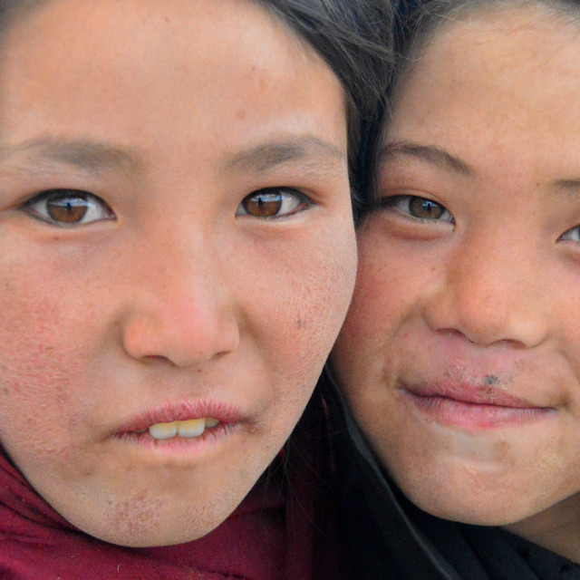 "Afghan Girls" by Keith MacIntosh FRGS - £10.00 "Afghan Girls" stock image