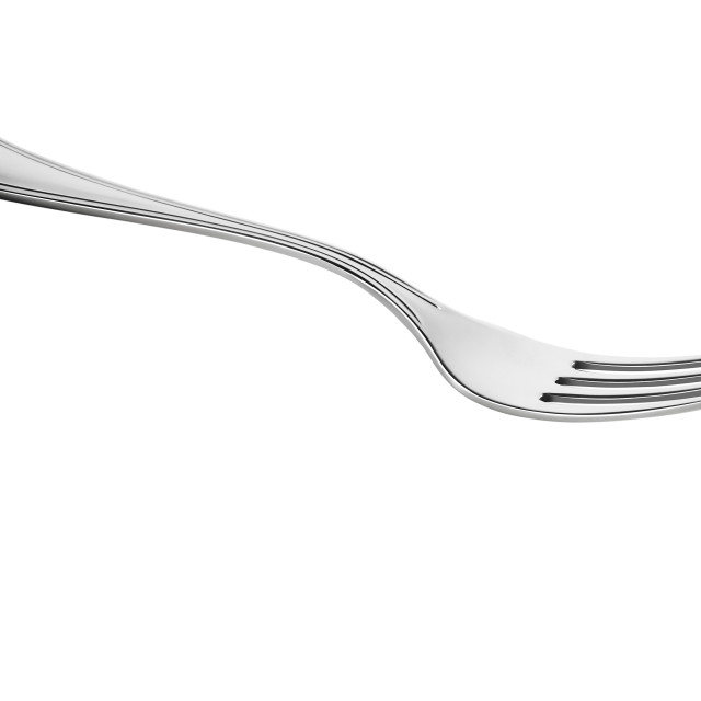 "Steel Fork on white" stock image