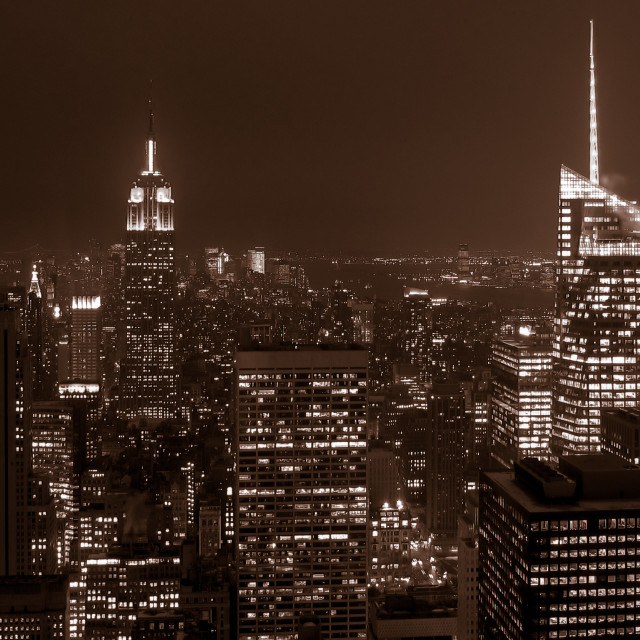 "Manhattan Skyline" stock image
