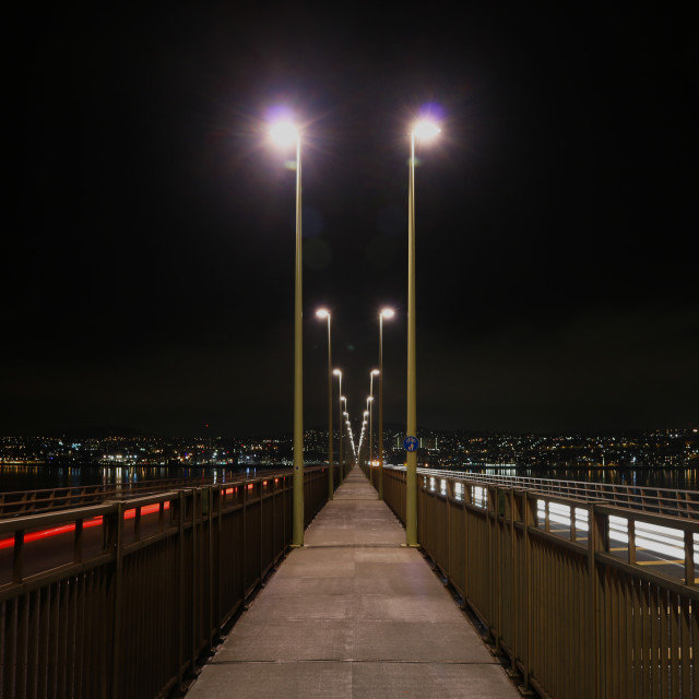 "Nighttime Cityscape" stock image