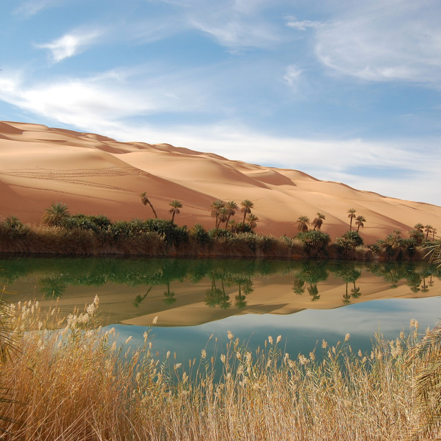 "Ubari Lake" by Keith MacIntosh FRGS - $12.22 "Ubari Lake" stock image