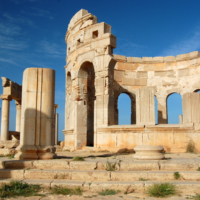 "Leptis Market" by Keith MacIntosh FRGS - $12.22 "Leptis Market" stock image