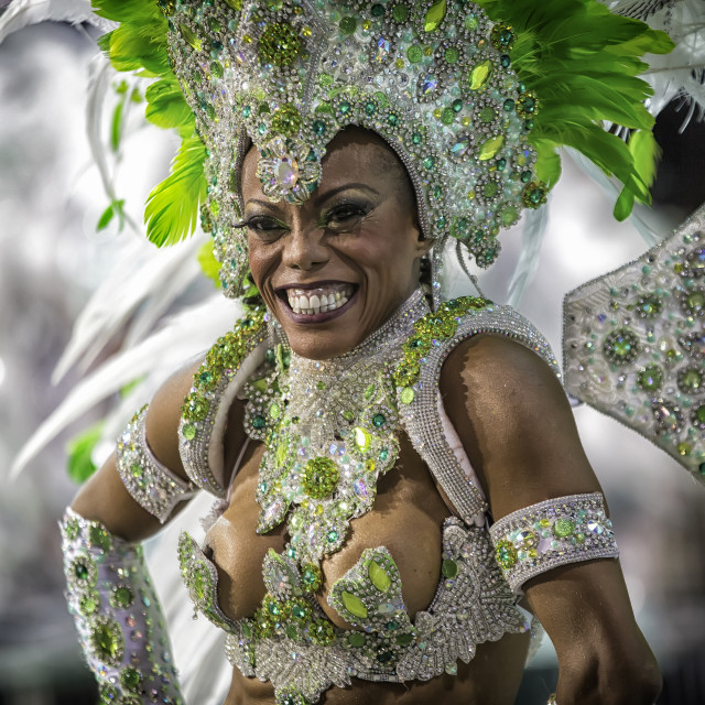 "Carnival Brazil Female Muse Samba Dancer" stock image