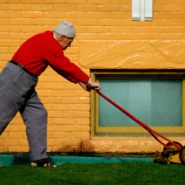 "Keep Off My Lawn" stock image