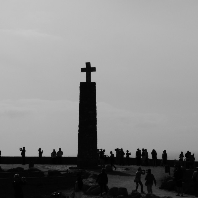 "Scenic Lookout and people" stock image