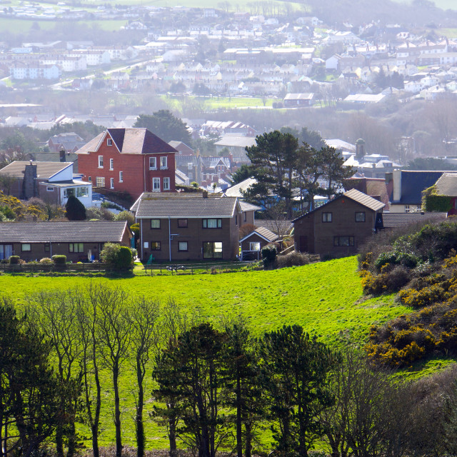 "Aberystwyth landscape" stock image