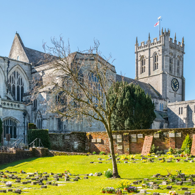"Christchurch Priory, Dorset" stock image
