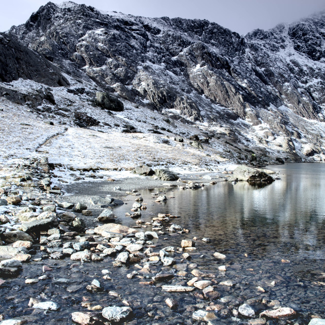 "Lakes of Snowdonia" stock image